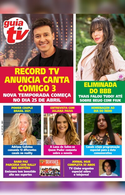 Bookplay Guia Da Tv Record Tv Anuncia Canta Comigo